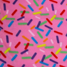 Sprinkles Anti-Pill Fleece Fabric by The Yard