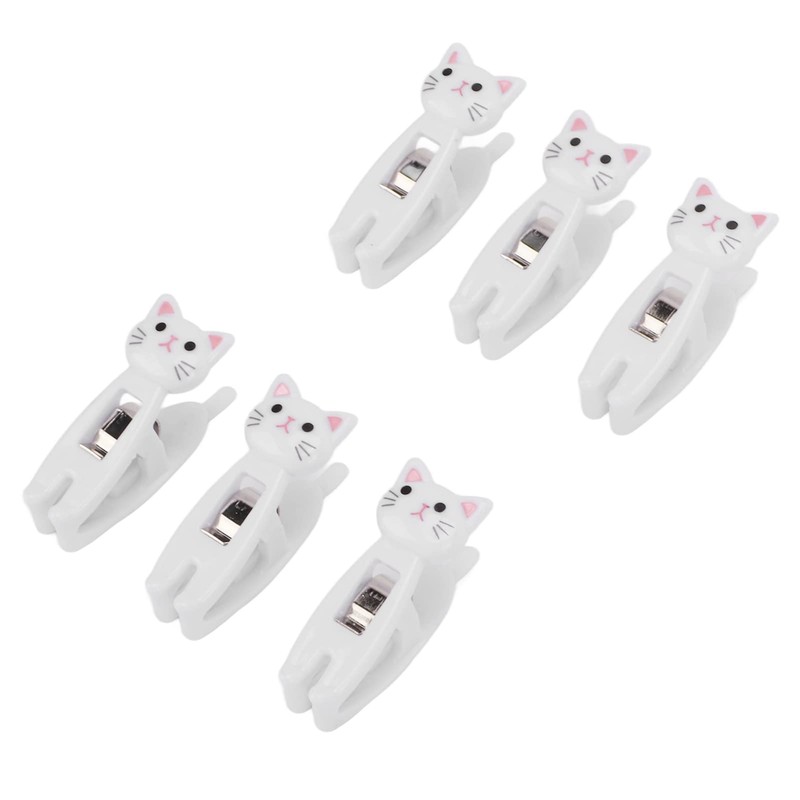 Kitchen Storage Organization Accessories,6Pcs Cat Bag Clips Cut Snack Clips