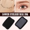 Black Eyelash Stamps Tool, False Eyelashes Silicone, L+R Double Sided