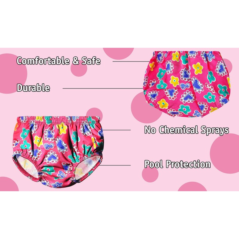 Water Gear Reusable Baby Swim Diaper - Pink - Small