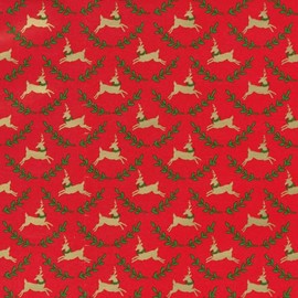 Caspari Little Reindeer Gift Wrap - Three 30" x 8' Roll