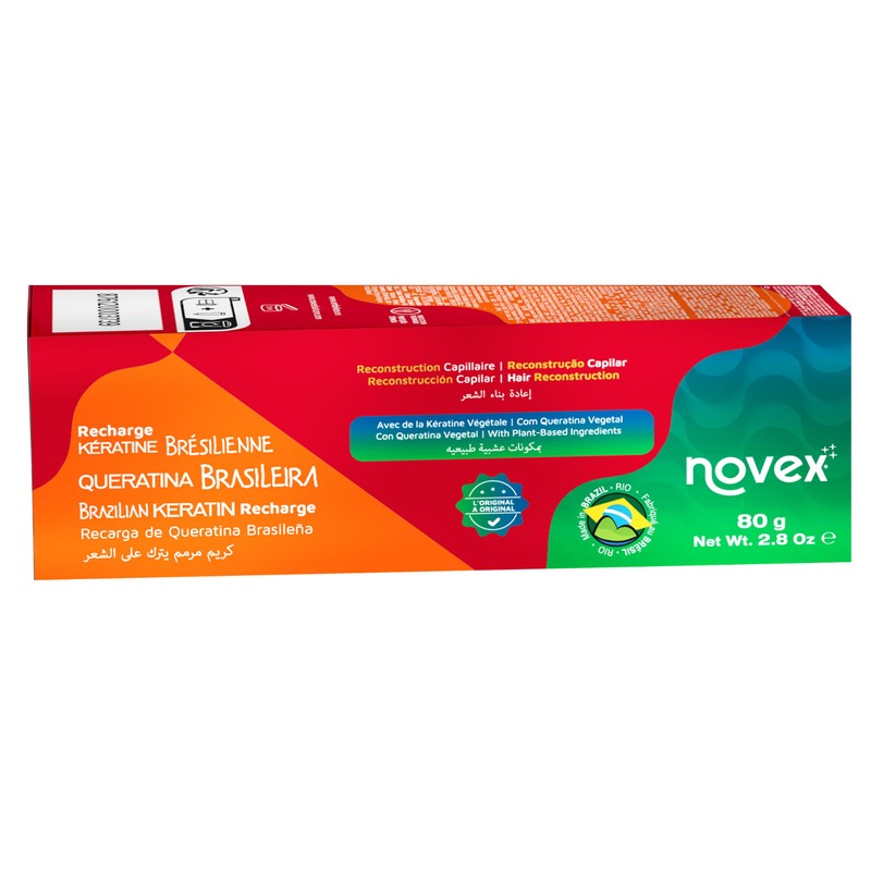 NOVEX Keratin Recharge Leave In Conditioner, Reconstructive Keratin, Frizz Control