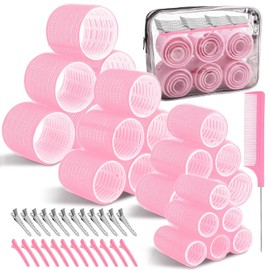 50 pzs Rizadores para el Cabello, 4 Tamaños de Rulos para Cabello, 25 mm/36 mm/48 mm/60 mm