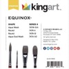 KingArt 1060C Premium Equinox, Paint Set Black Kazan Synthetic Squirrel