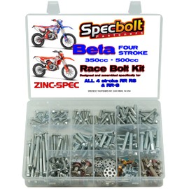 BETA Specific SPECBOLT ZINC SPEC 4 Stroke Race Bolt KIT for RR X-PRO 4T RS & RR-S 350 390 430 450 480 500 Motorcycles