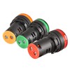 Heschen 22mm LED Indicator Pilot Light AD16-22D/S 12VDC 20mA Red