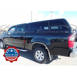 Trims Express FIT:2003-2006 TOYOTA TUNDRA Carbon Fiber Black Flat Gas Cap Cover Stick-On