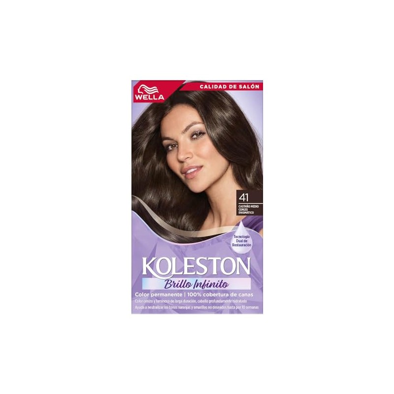 Koleston Tinte Permanente 41 Castaño Medio Cenizo Enigmatico