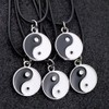 Scddboy Yin Yang Pendant Necklace for Mens - Adjustable Cord