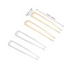WOONEKY 4-pack u Shaped Hair Alloy Hair Clips for Women