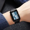 Extra Large Numbers Black Watch for Men, Waterproof Mens Digital