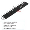 MOUNTAIN_ARK 6 Pack 11" x 2" Black Flat Mending Plate,