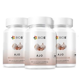 BIO B | 3 Pack Ajo 60 cápsulas veganas