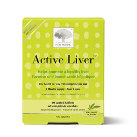 New Nordic Active Liver | Daily Wellness Supplement | Milk Thistle, Artichoke & Turmeric | Swedish Made | 60 Count (Pack of 1)