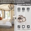 Waterproof Electronic Door Knob with Keypad and Key, Auto Lock,