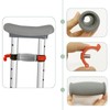 Crutch Hand Grips Kits, Elderly Solid Replacement Cushion Handles Cane
