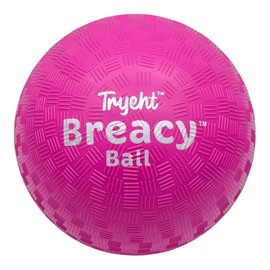Tryeht Self Inflating Playground Ball 5″, Neon Purple Breacy Ball, Self Inflating Bouncy Ball, Never Need Pump for Kickball, Playground, Handball, Square and School (2 Pack)