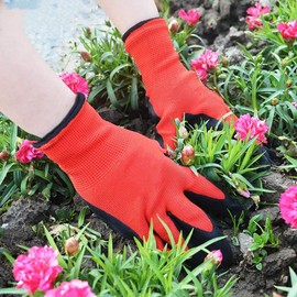 Toptekhans 3 Pairs Gardening Gloves for Women and Men, Recycled Polyester Garden Gloves with Latex Coated Comfortable Breathable Work Gloves (L(9'))