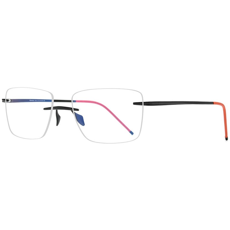 FONEX Titanium Glasses Frame Men,Rimless Square Eyeglasses Frameless Myopia Optical