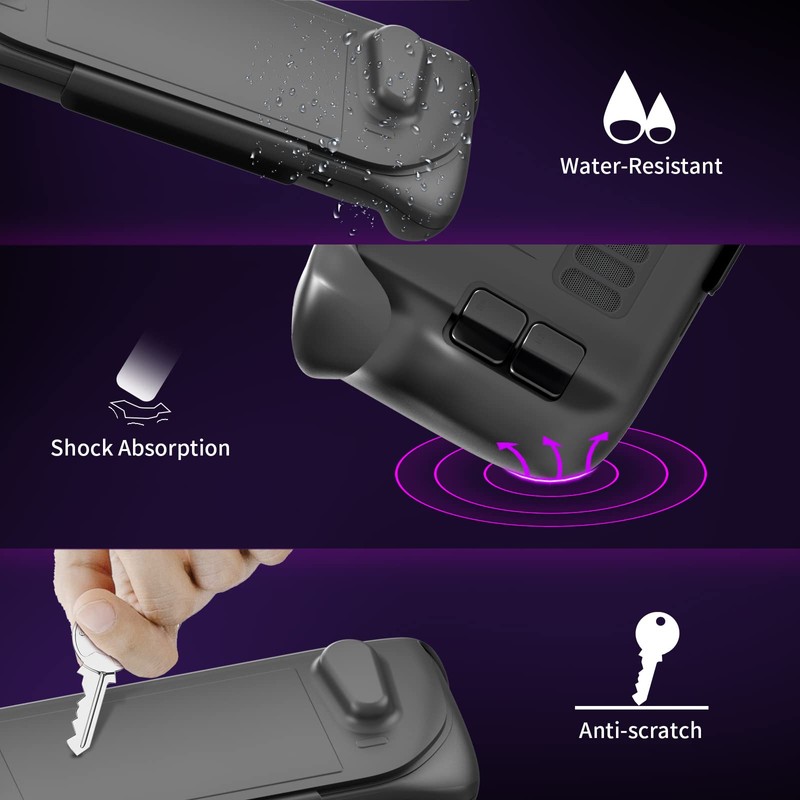 EJGAME Upgraded Ultra Slim TPU Protective Case with Front Cover