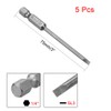 sourcing map 5 Pcs 3mm Slotted Tip Magnetic Flat Head