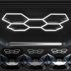 FERUERW Hexagon Garage Lights 3 Level Dimmable, High Brightness 168W