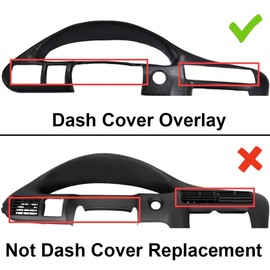 G-PLUS Dash Instrument Panel Cover Compatible with Chevy Cavalier LS Sport 2002-2005/ Chevy Cavalier Z24 2000-2002/ Chevy Cavalier (submodel: Base, LS) 2000-2005