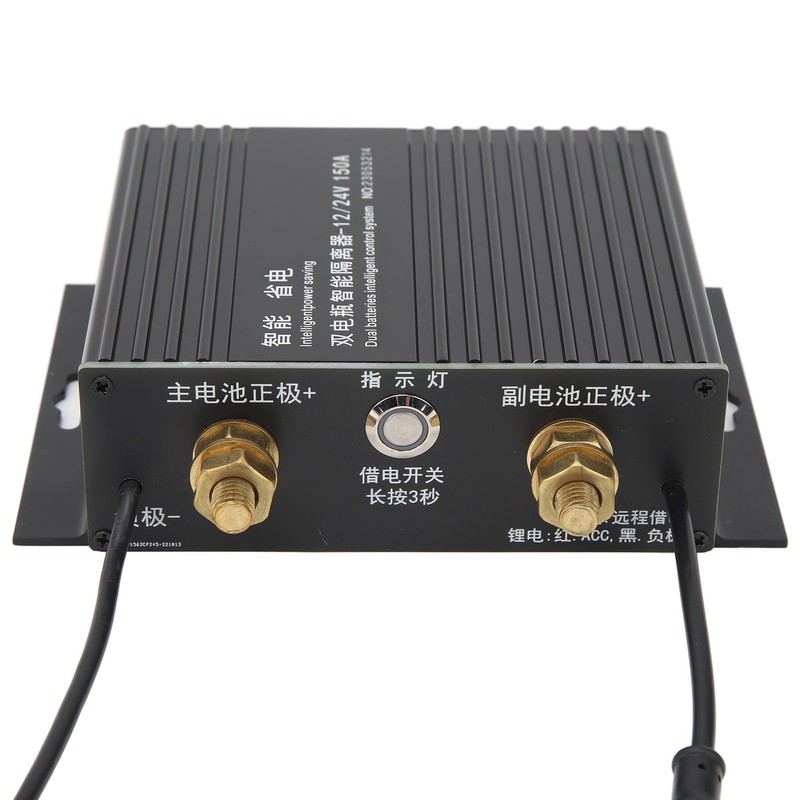 Dual Battery Isolator 150A 12V 24V LED Smart Flashing Voltage