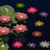 LACGO 12 PCS Waterproof Floating Lotus Light - Diwali Floating