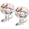 TallerHeels Cufflinks Deluxe Mechanical Watch Style Steampunk Vintage Box
