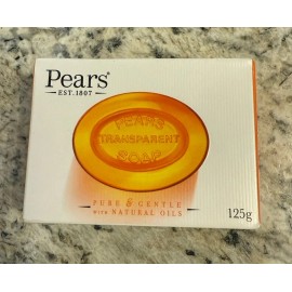 Pears 3 Pack Pears Pure & Gentle Transparent Soap 4.4 oz/125 g. Bar Soap