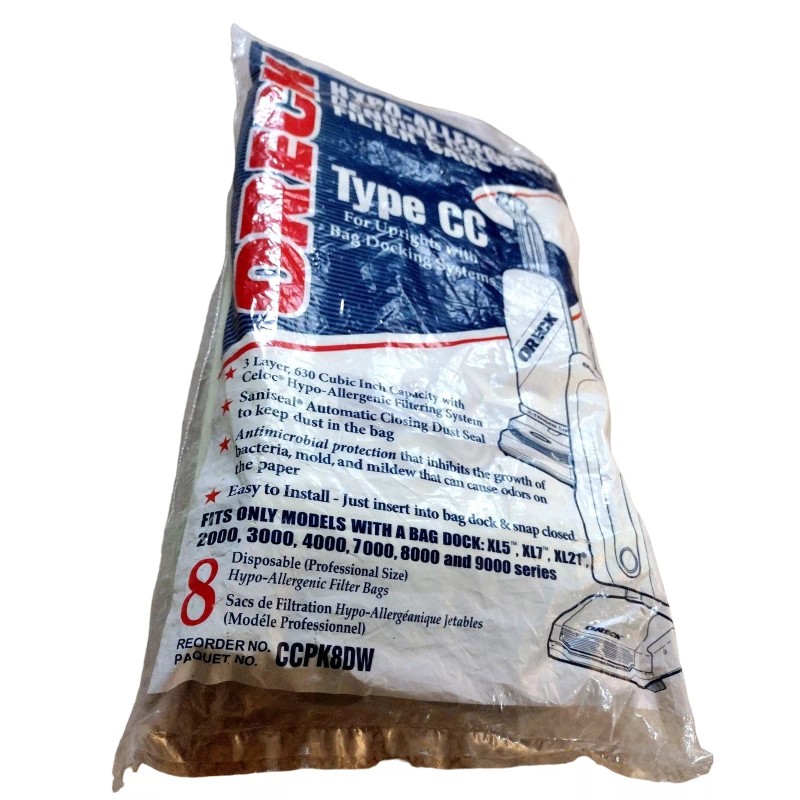 For Oreck NEW! 8-Pack Oreck Type CC Vacuum Bags CCPK8DW