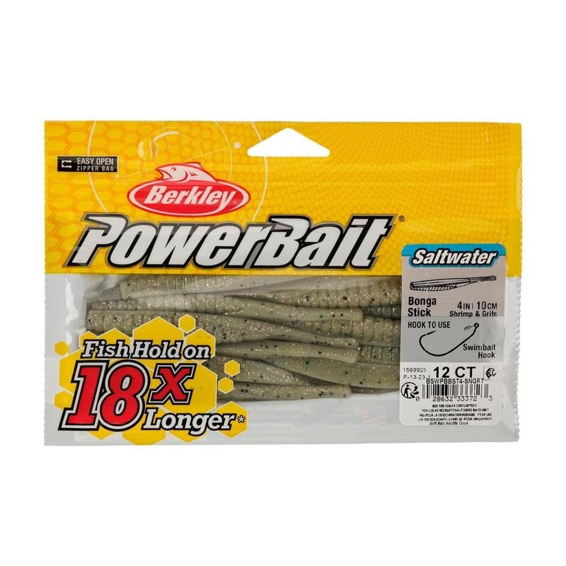 PowerBait Saltwater Bonga Stick-Bag-Shrimp n Grits-