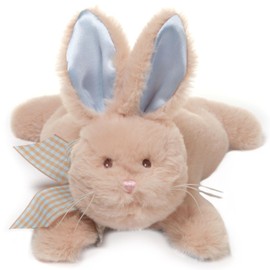 Bearington Collection Baby Bunny Tail Plush Stuffed Animal Bunny with Rattle - 8 inches Newborn Toys - Stuffed Rabbit for Baby