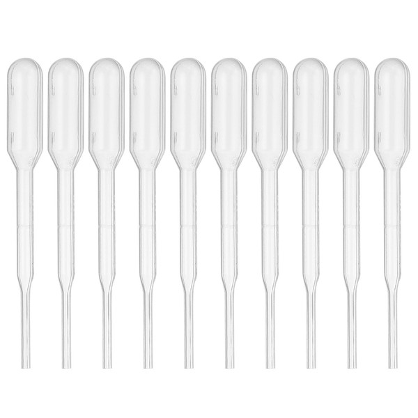 PATIKIL 0.2ml Pipettes Dropper, 64 Pcs Plastic Pipettes Disposable Pipette