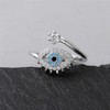 Yifnny Evil Eye Ring, Lucky Blue Evil Eye Ring Cubic