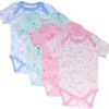 Organic Cotton Summer Baby Onesie - Underwater World Blue, 6-12