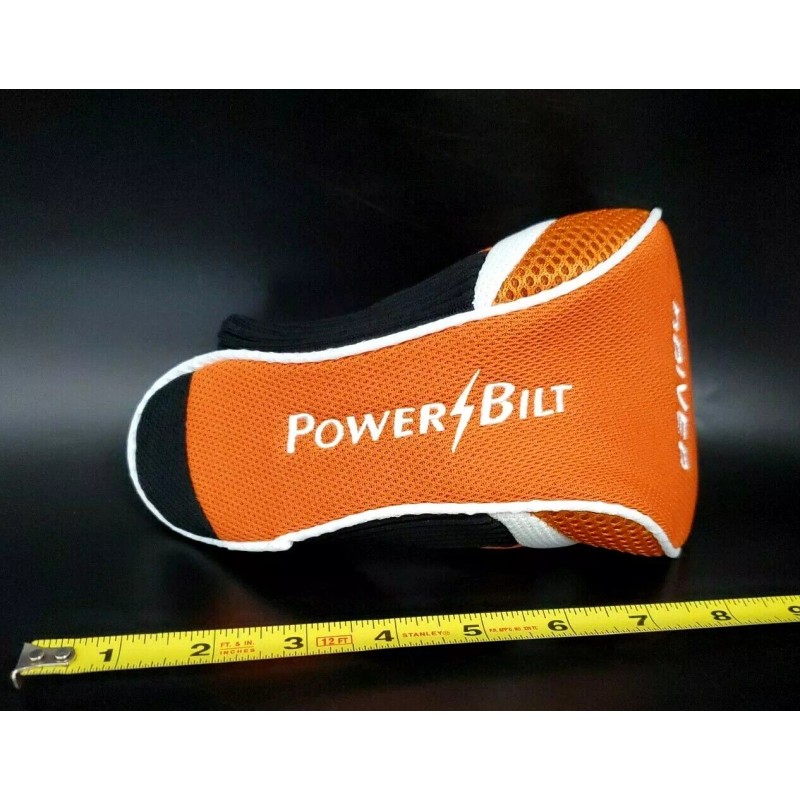Powerbilt Vintage Power-Bilt Driver Golf Club Head Cover Orange/Black