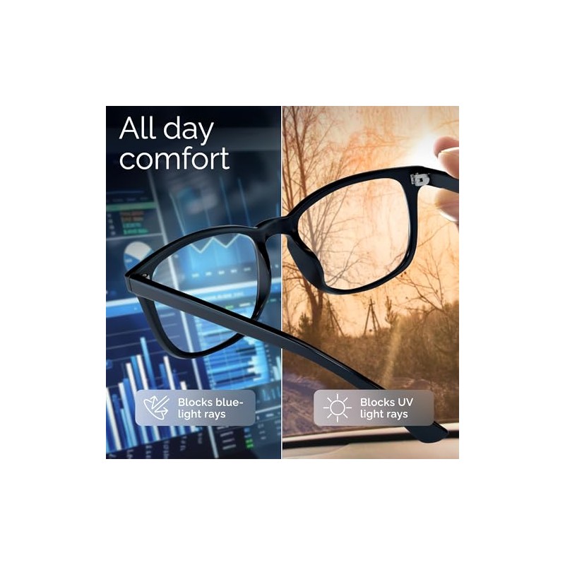 livho High Tech Blue Filter Glasses - Advanced Computer Glasses