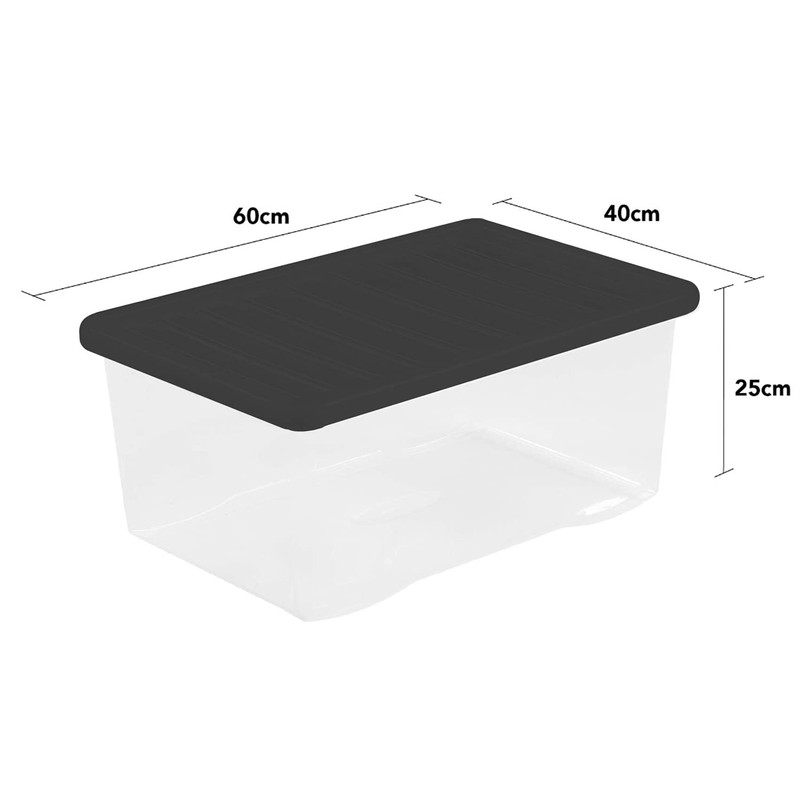 Wham Crystal Clear Plastic Storage Box