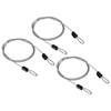 PATIKIL Security Cable 2.5mm x 1m/3.3ft, 3 Pack Coated Luggage