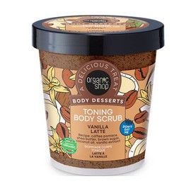 Natura Siberica Organic Shop Body Desserts Toning Body Scrub Vanilla Latte, 450ml