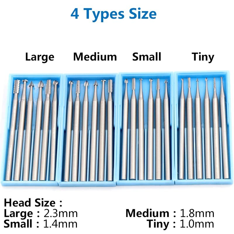 6Pcs Engraving Blade Set, Large Tungsten Steel Rotary Cutters Router