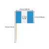 100 Pcs Guatemala Flag Guatemalan Toothpick Flags, Small Mini Stick