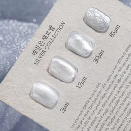 Nail silver material sucker Silver collection magnetic gel, 1 piece, 9g, 12um / 네일은재료빨 실버컬렉션 자석젤, 1개, 9g, 12um