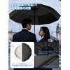 12 Ribs Reinforced Large Umbrella, Folding Umbrella, One-touch Automatic Opening/Closing