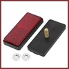 HEROFFIX Pair M6*1.0 Red Rectangle Universal Screw Mount Reflective Warning