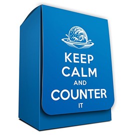Keep Calm and Counter it- 1 Iconic Elemental Blue Deck Box by MAX PRO (fits Magic / MTG Cards)
