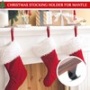 Yaocom Christmas Stocking Holders for Mantle Metal Stocking Hangers Weighted