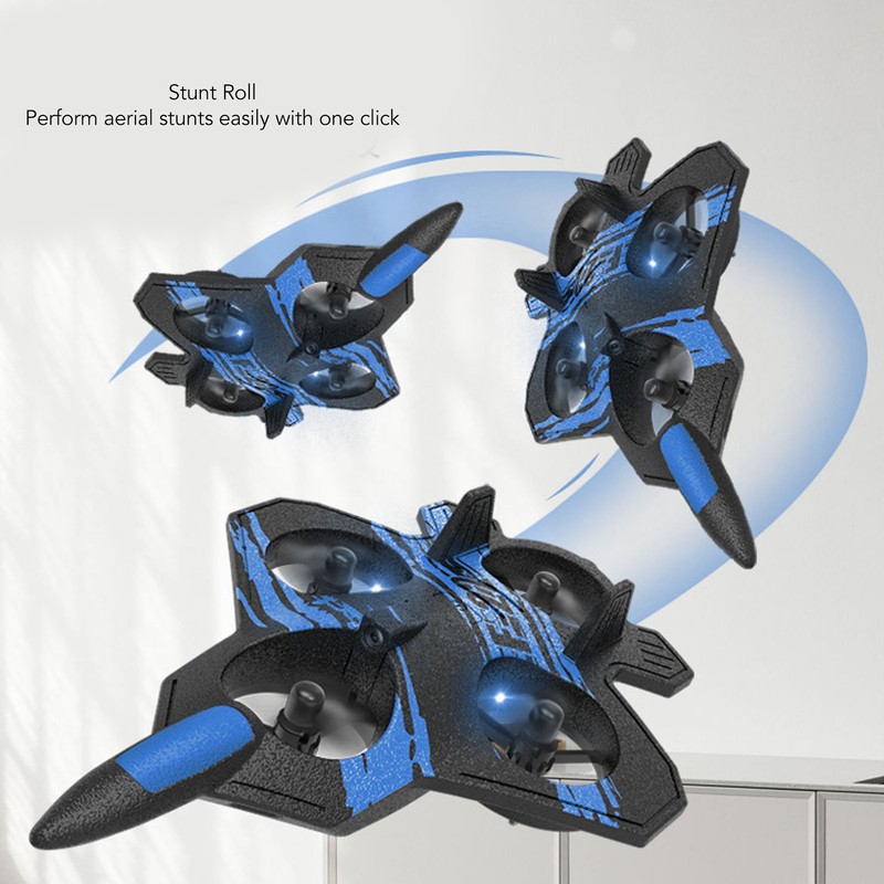 Remote Control Airplane Fighter Foam Stunt Fighter RC Quadcopter with